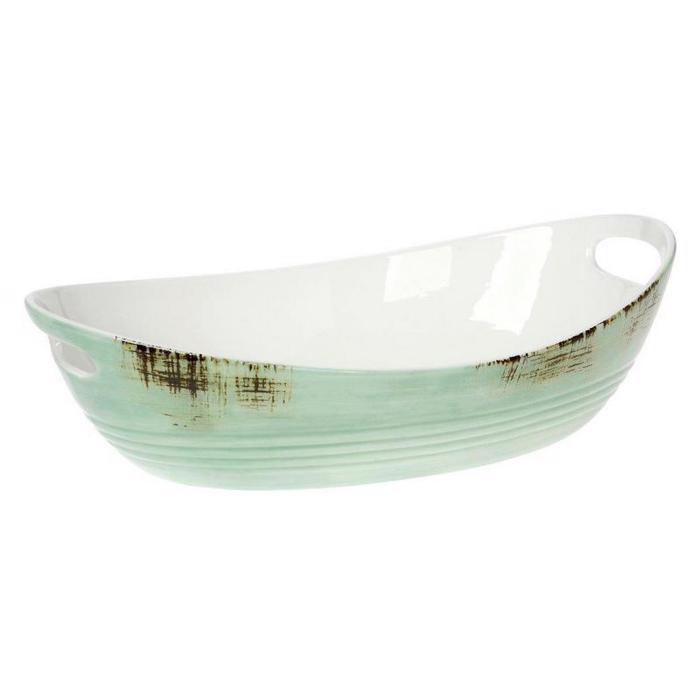 Cryspo Trio Πυρίμαχο Σκεύος Πορσελάνης 37x23εκ 'COUNTRY GREEN' 3712079 Cryspo Trio Purimaxo Skevos Porselanis 37x23ek 'COUNTRY GREEN' 3712079